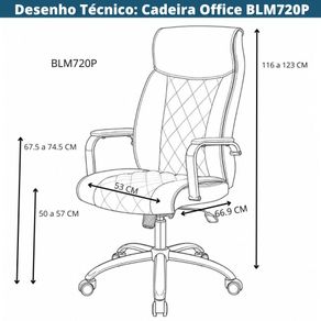 Desenho Tecnico_ Cadeira Office BLM720P BEGE